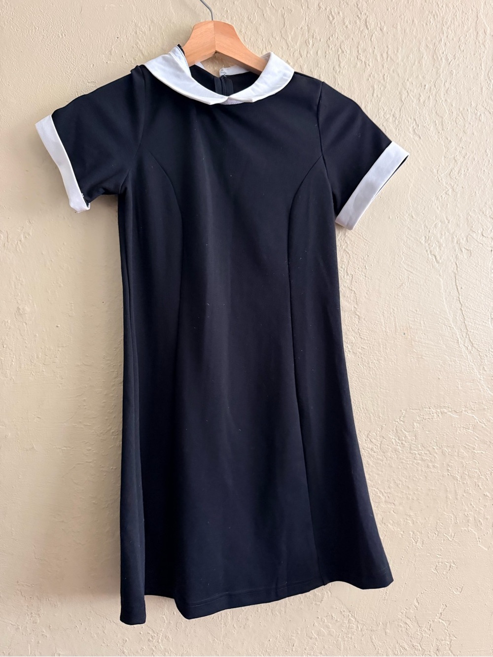 Spirit Wednesday Adam's Black Dress with White Peter Pan Collar